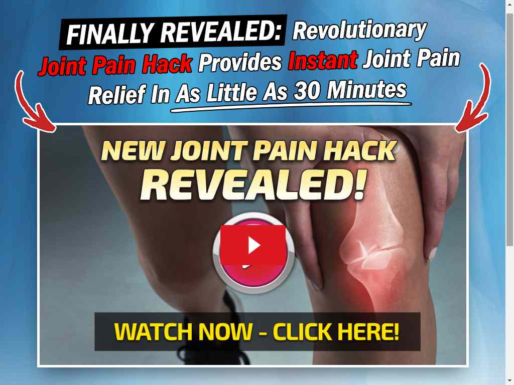 joint pain hack